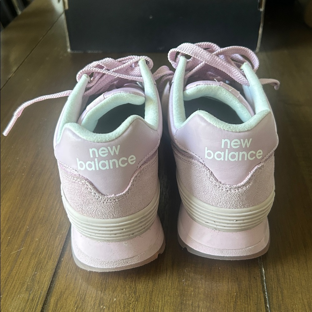 New Balance 574 Pink "Rose Quartz love" colorway with ENCAP midsole size 6.5 - Picture 6 of 10